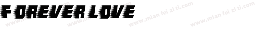 Forever love字体转换